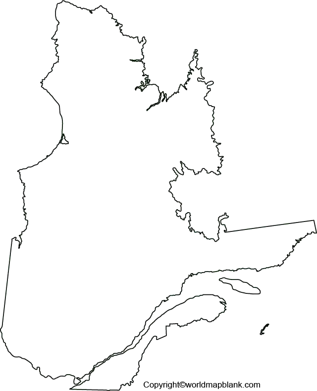 Transparent PNG Quebec Map