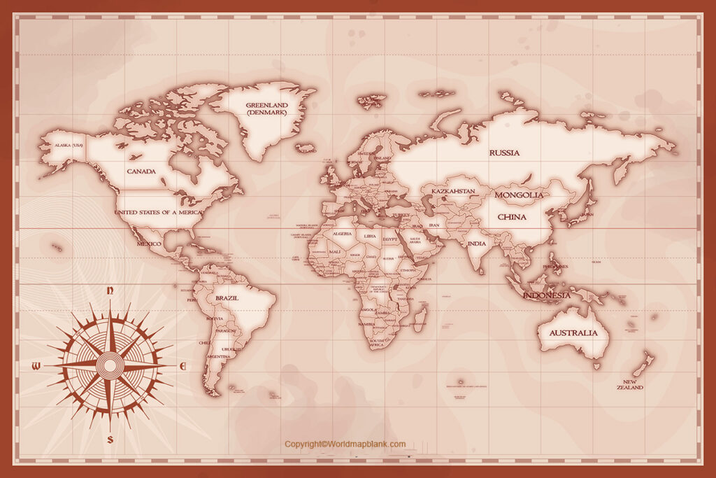 Printable Ancient World Map