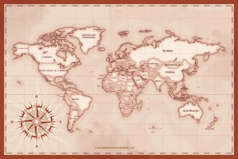 Printable Ancient World Map