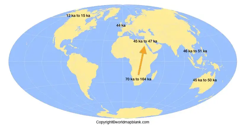Map of World with Prime Meridian