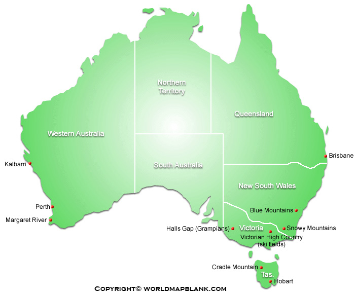 Snowy Mountains Australia Map Printable Australia Mountains Map | Map Of Australia Mountains