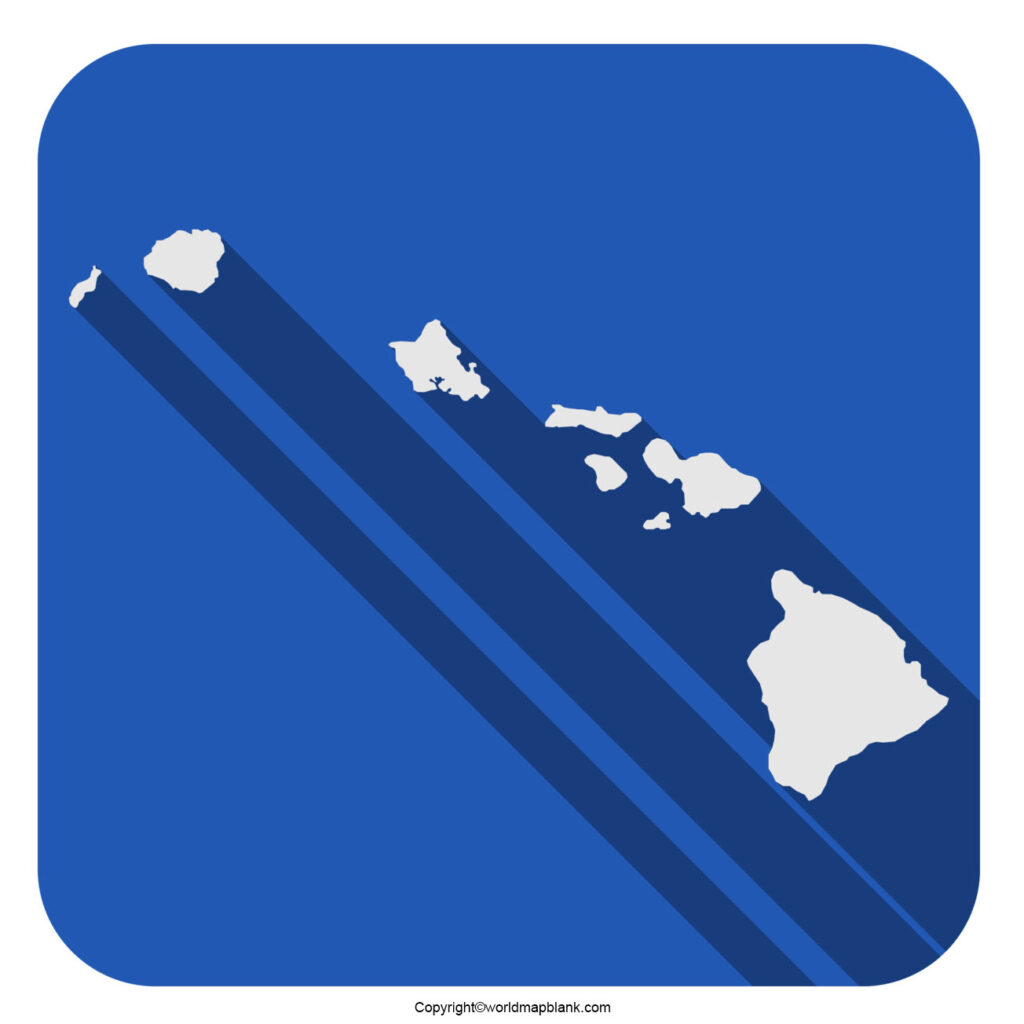 Blank Map of Hawaii