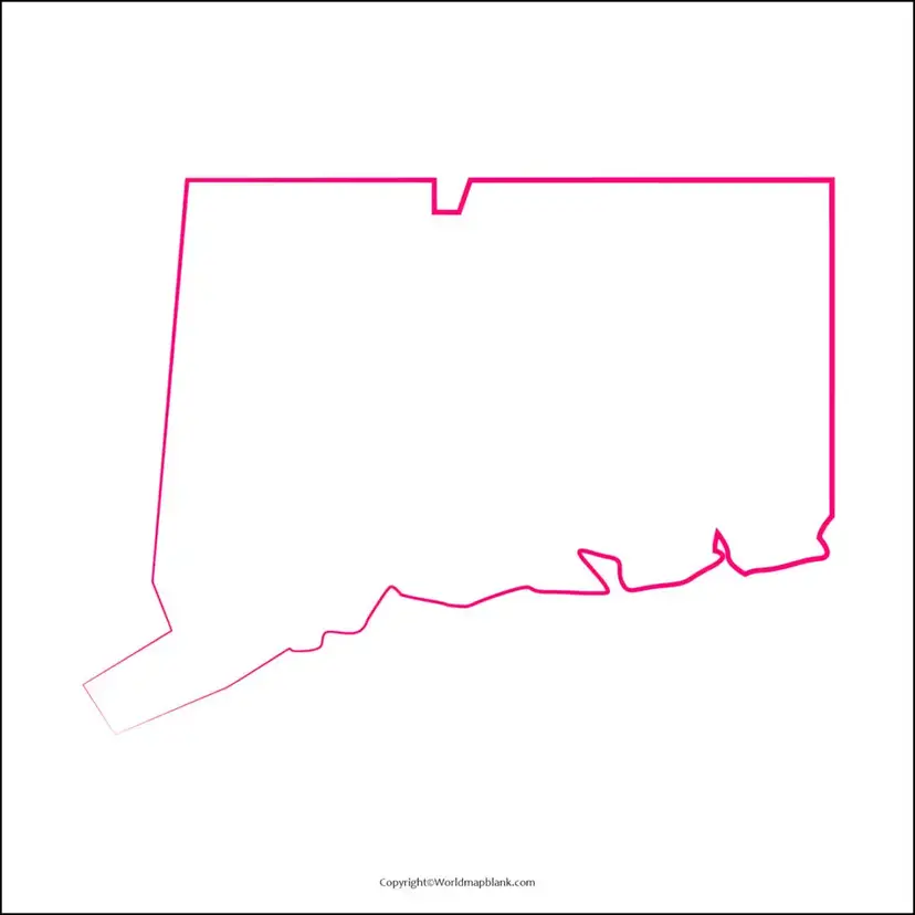 Printable Map of Connecticut
