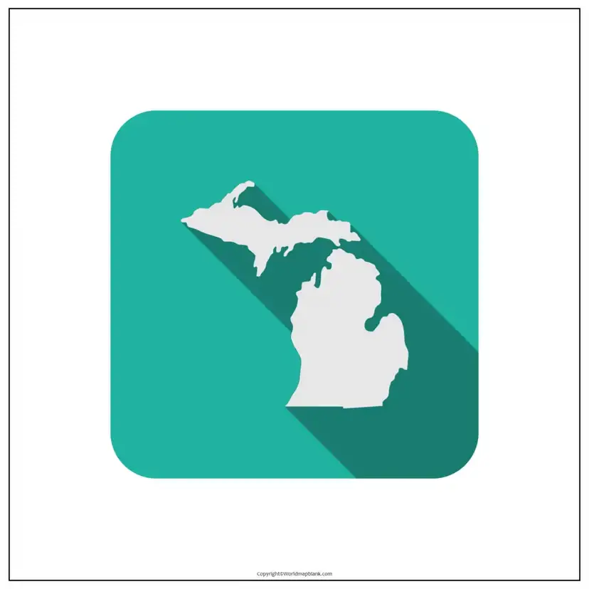 Printable Map of Michigan