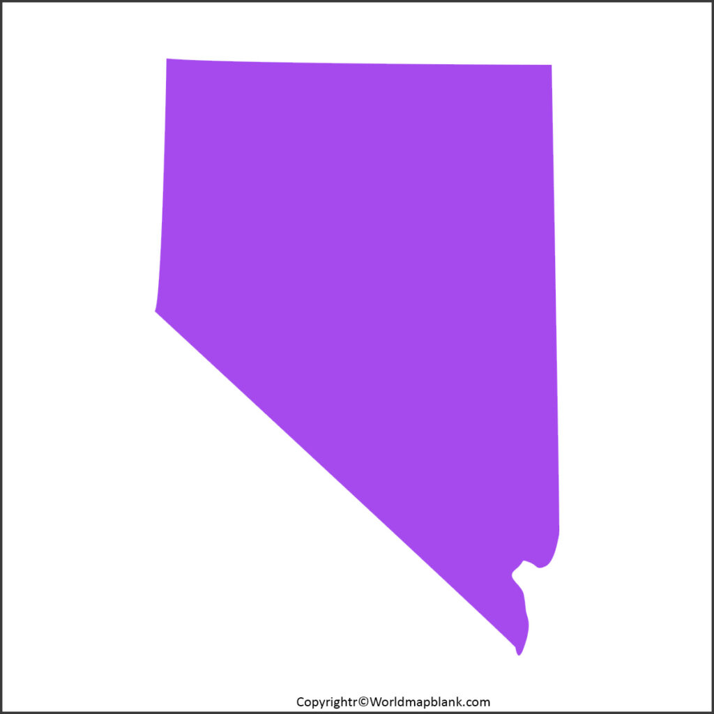 Blank Map of Nevada