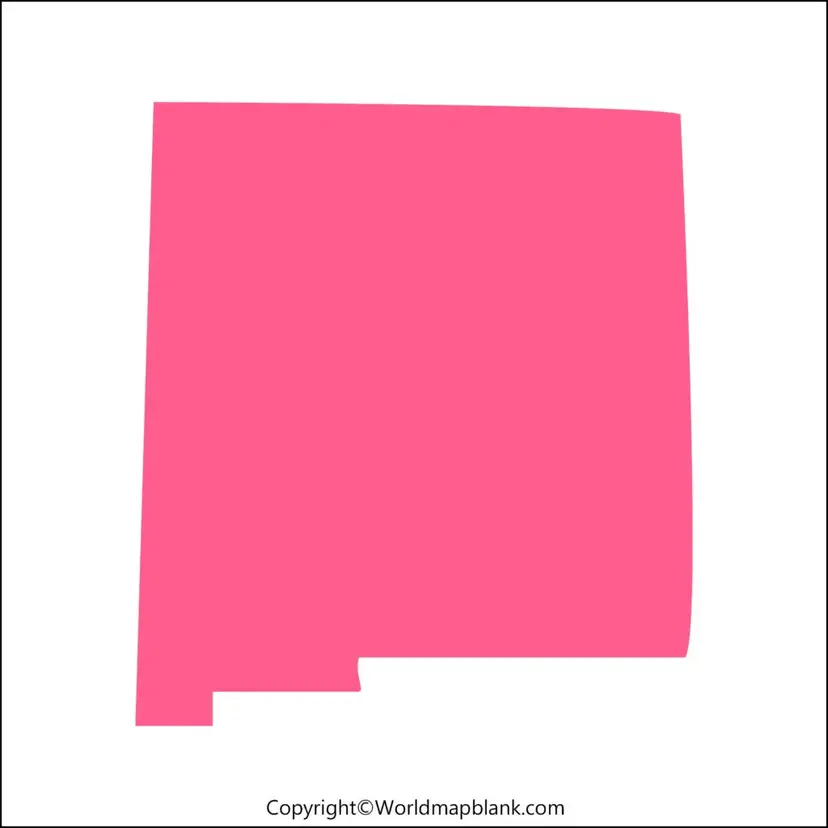 Blank Map of New Mexico