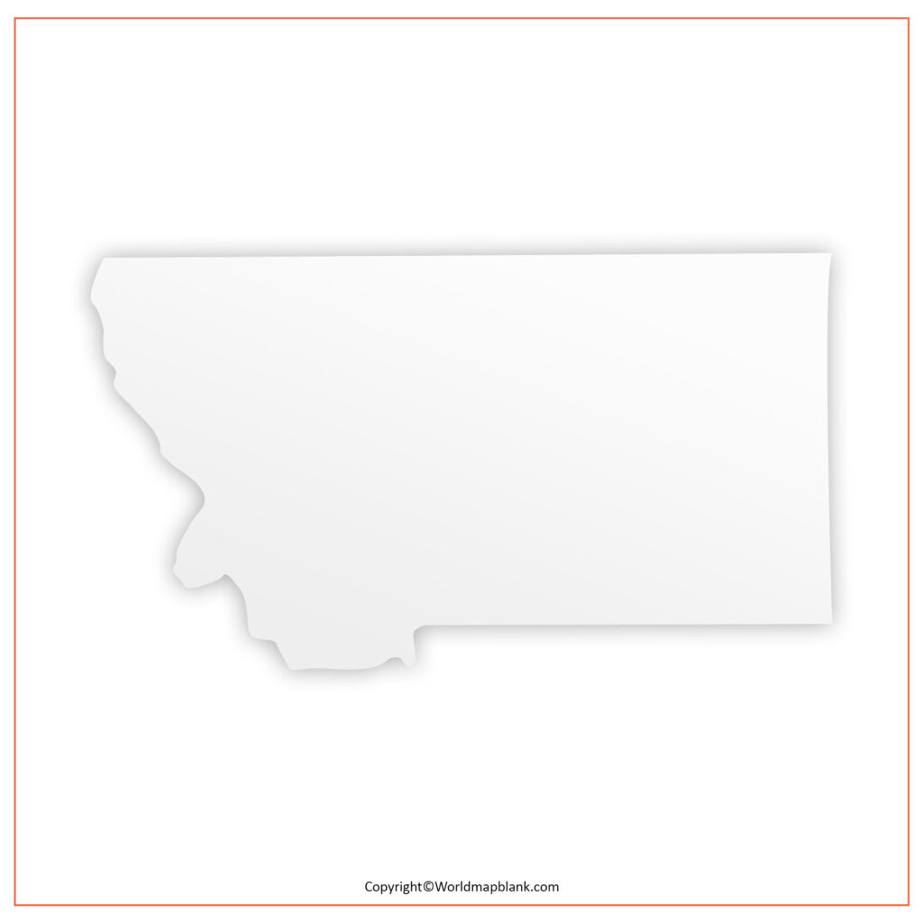 Printable Map of Montana