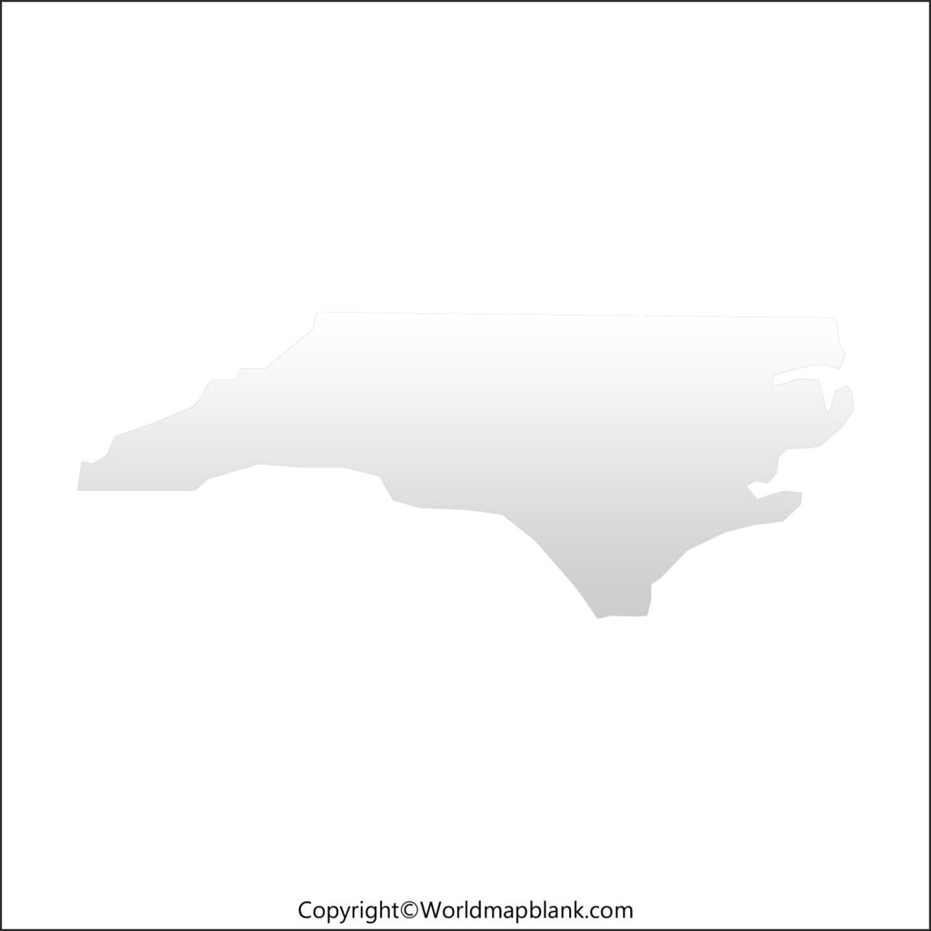Blank Map of North Carolina