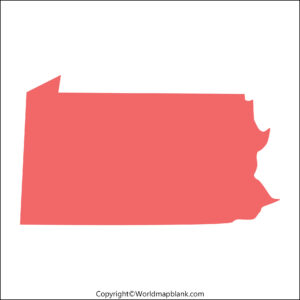 Blank Map of Pennsylvania – Printable Blank PA Map [PDF]