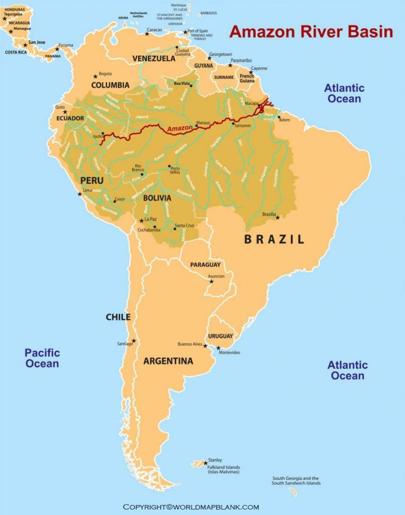 Amazon River Map