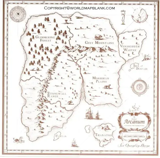 Arcanum World Map all Locations