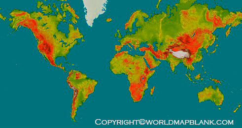 Mercator World Map Printable