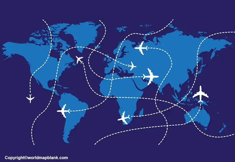 Flight Tracker world map