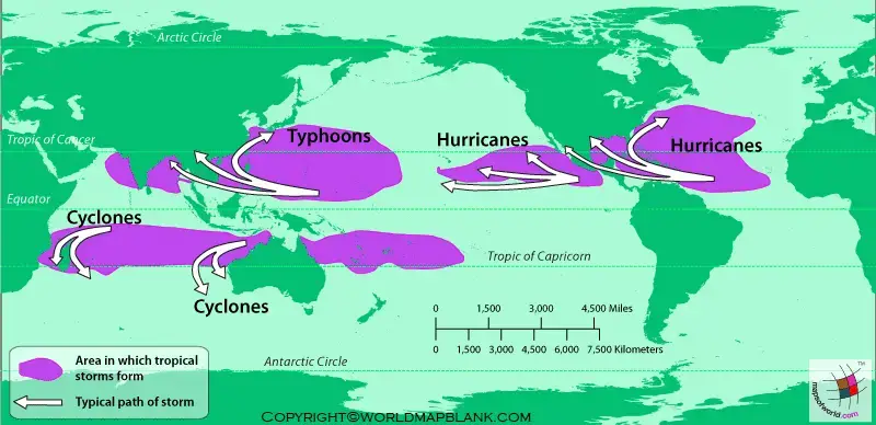 Current World Hurricane Map