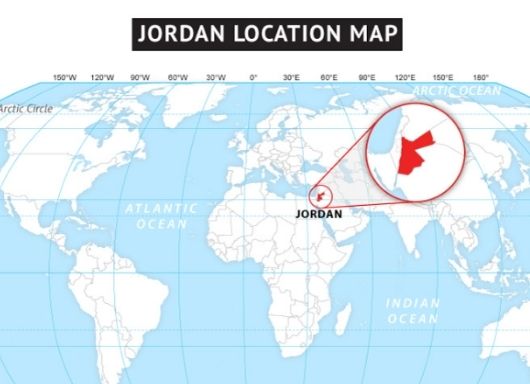 asia map jordan