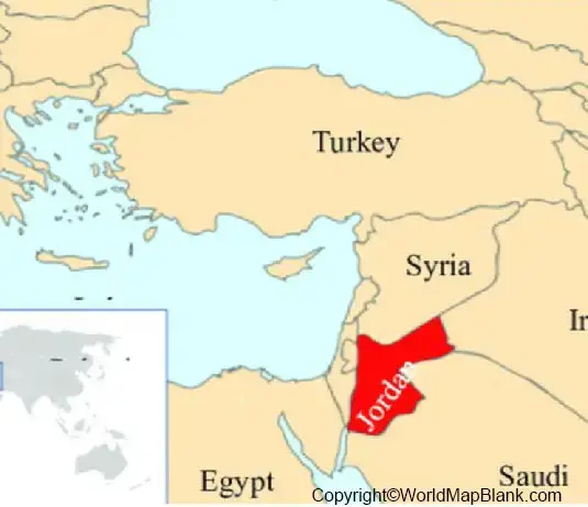 Jordan World Map