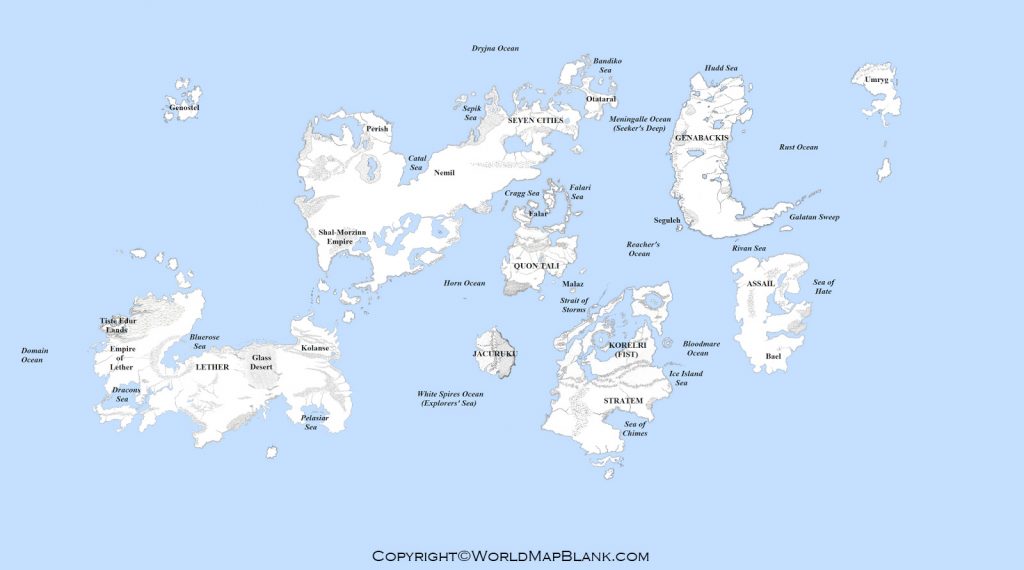 Malazan Empire World Map