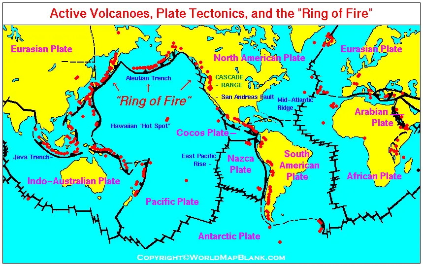 Active Volcanoes in the World