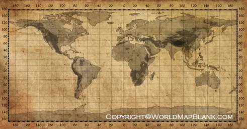 Medieval World Map Poster