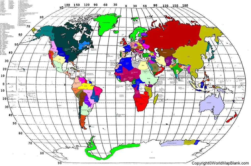 Map of World 1930