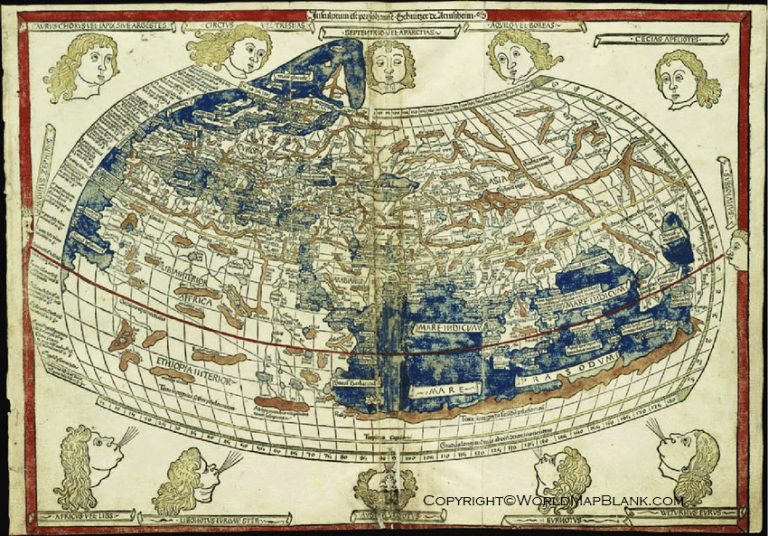 ptolemy map of world world map blank and printable