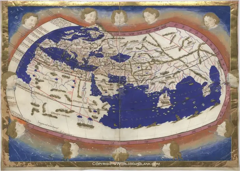 Ptolemy World Map 1407