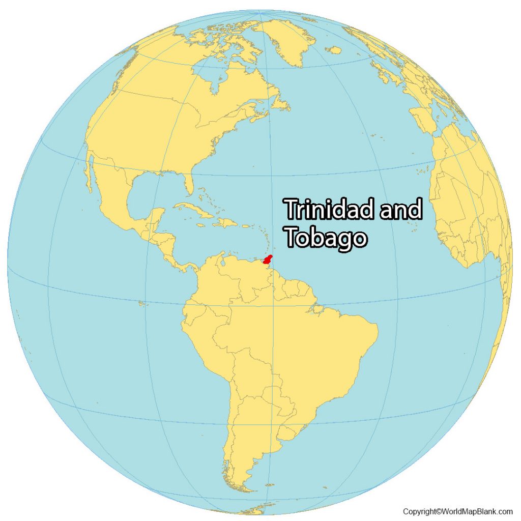 Printable Trinidad World Map