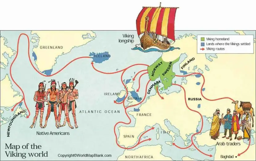 Old World Viking Map