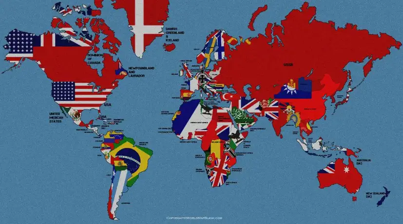 Political Map of the World 1939