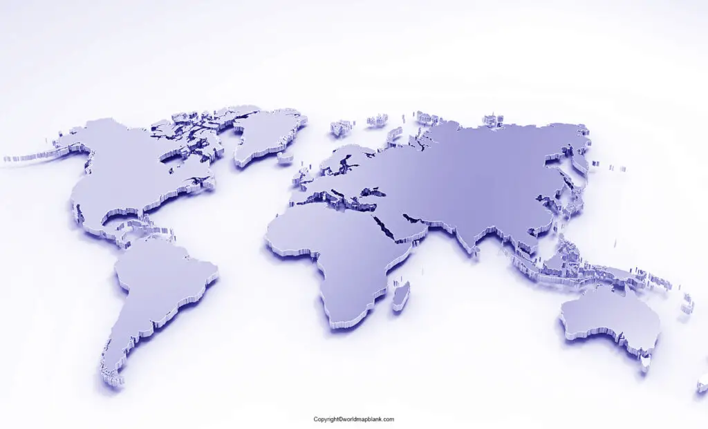 World Map 3D View [3D Map of World]