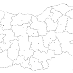 Blank Map Of Bulgaria With Cities And Capital - EN