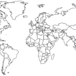 Mapa-múndi Em Branco