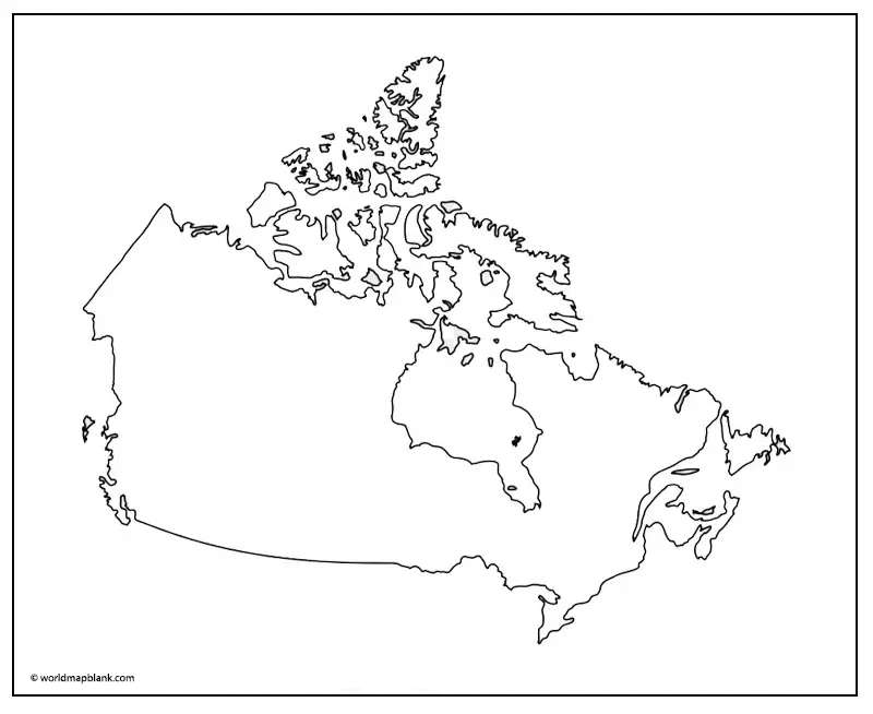 Mapa de Canada Esquema