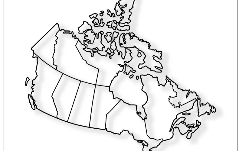 Mapa De Canada Con Provincias
