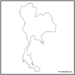 Printable Map Of Thailand For Worksheet