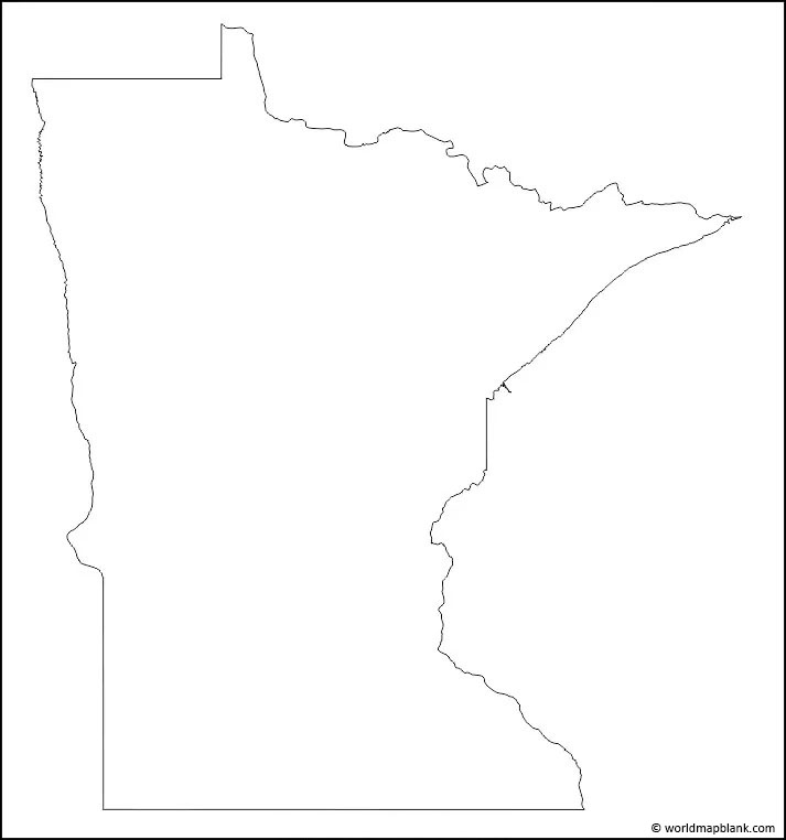 Blank Map Of Minnesota Fpr Worksheet