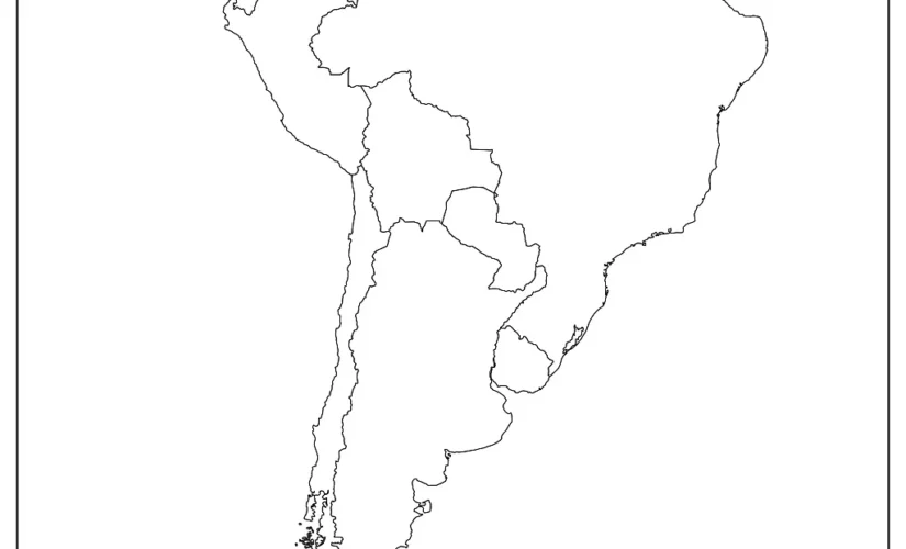 Blank Map Of South America With Countries