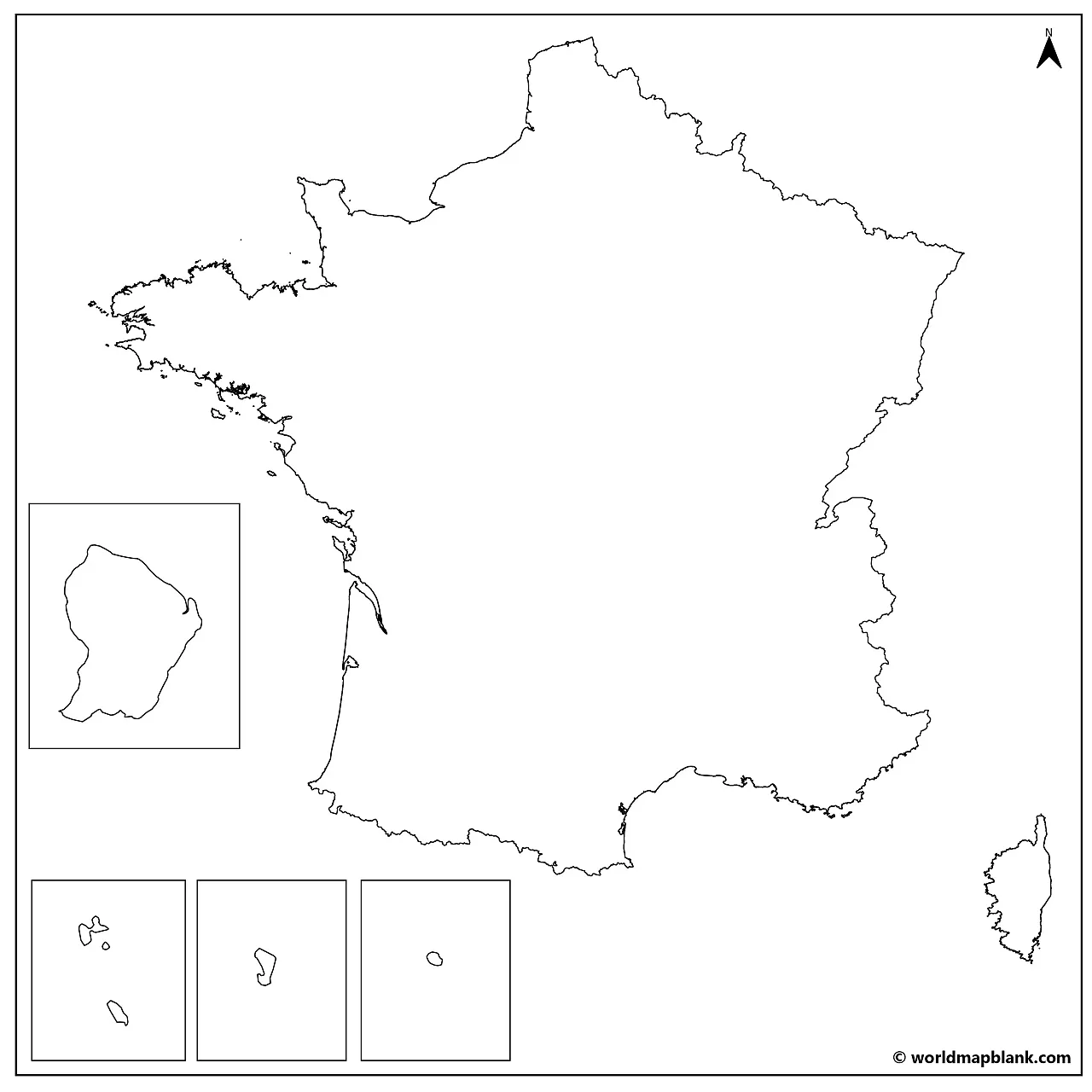 France Map Outline