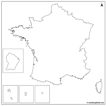 Blank Map Of France – France Outline Map [Pdf]