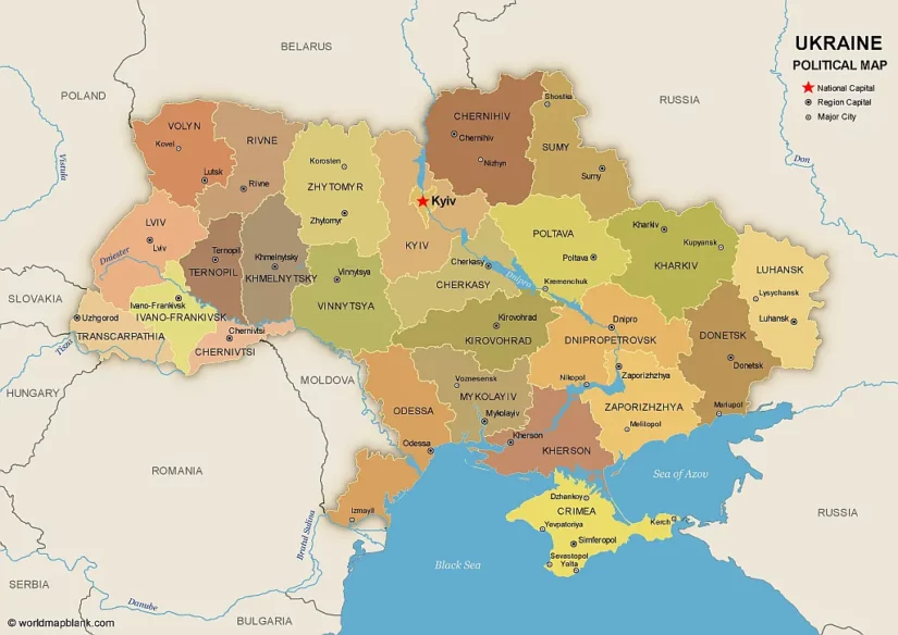 Map Of Ukraine