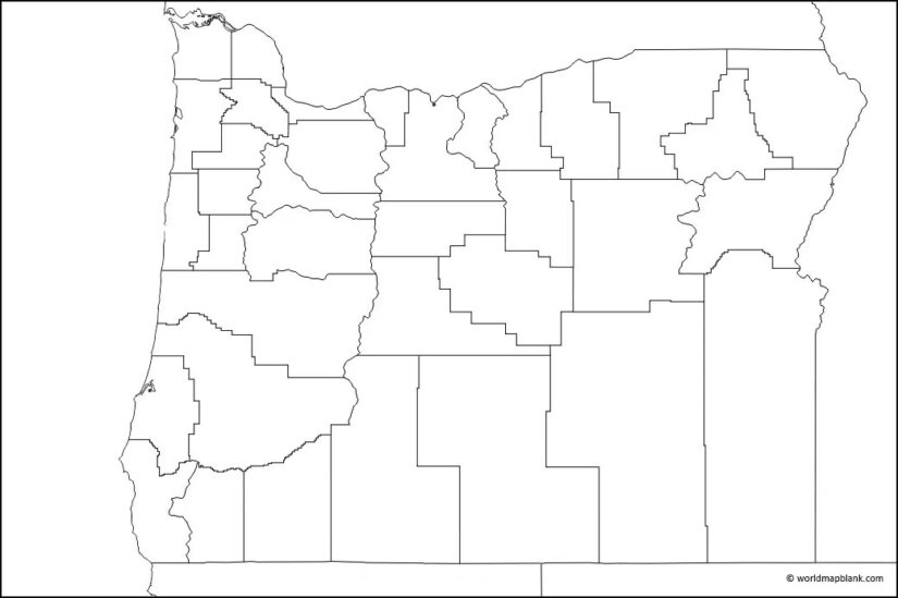 Printable Map Of Oregon