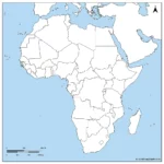 Stumme Karte Afrika