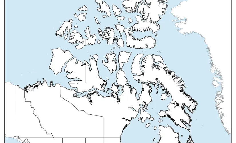 Blank Map Of Canada Provinces