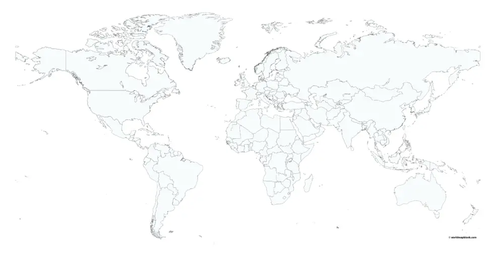 Blank world maps