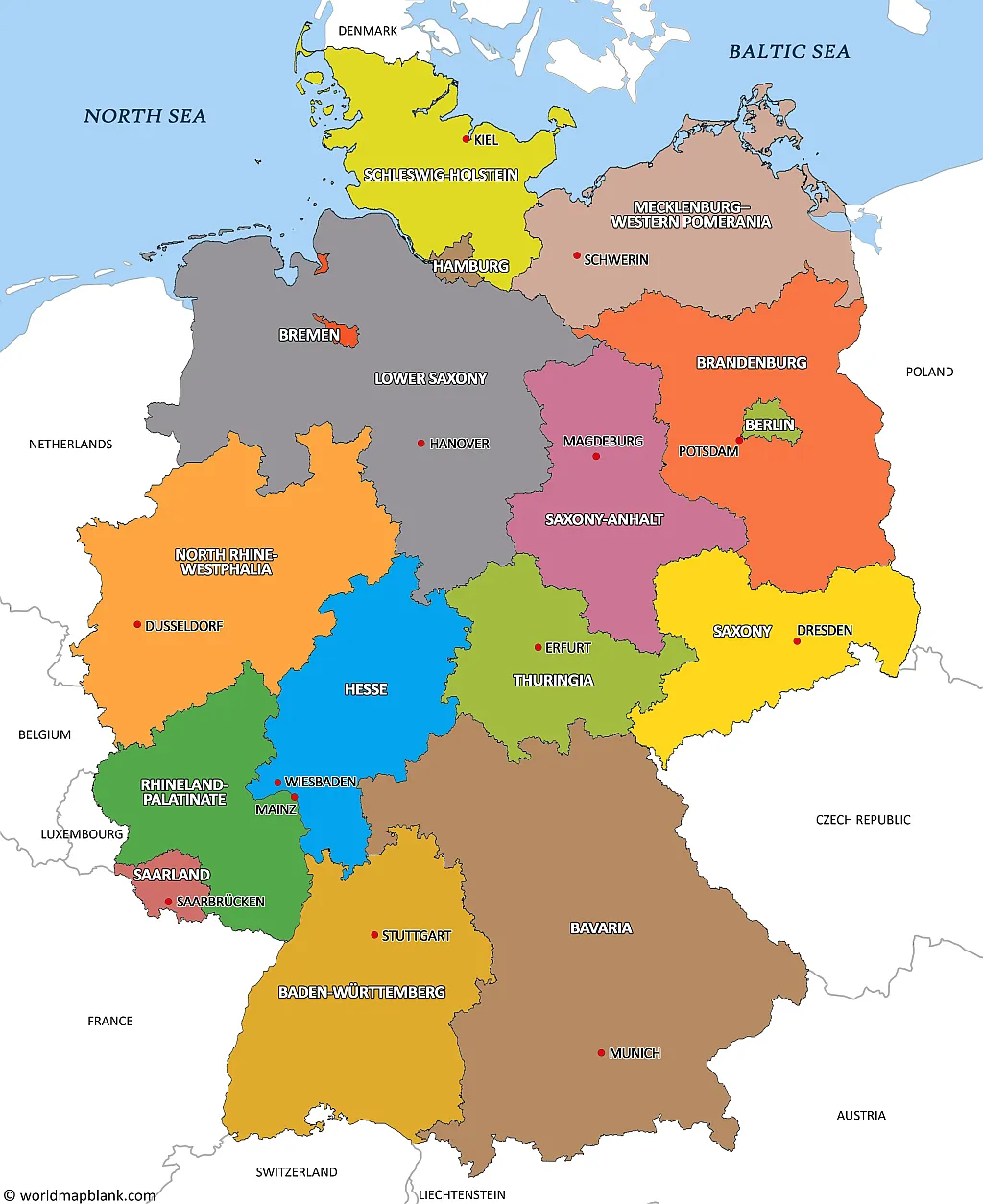 Map of Germany