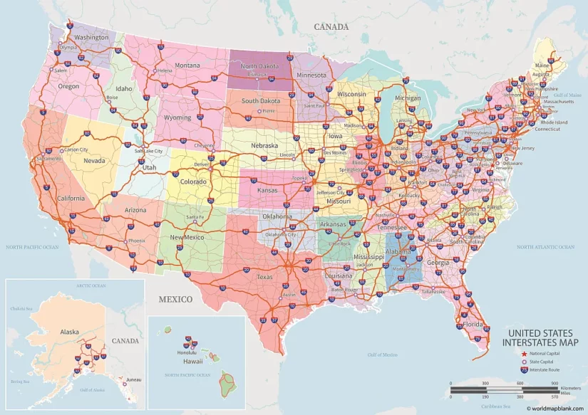 US Highway Map