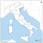 Stumme Karte Von Italien