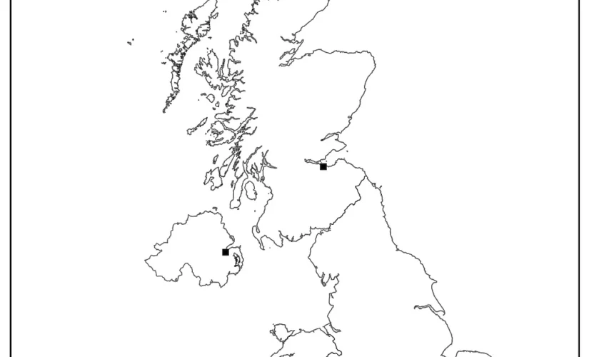 Blank Map Of UK With Capitals
