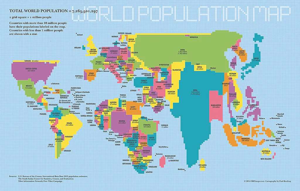 Odt Maps World Population Map