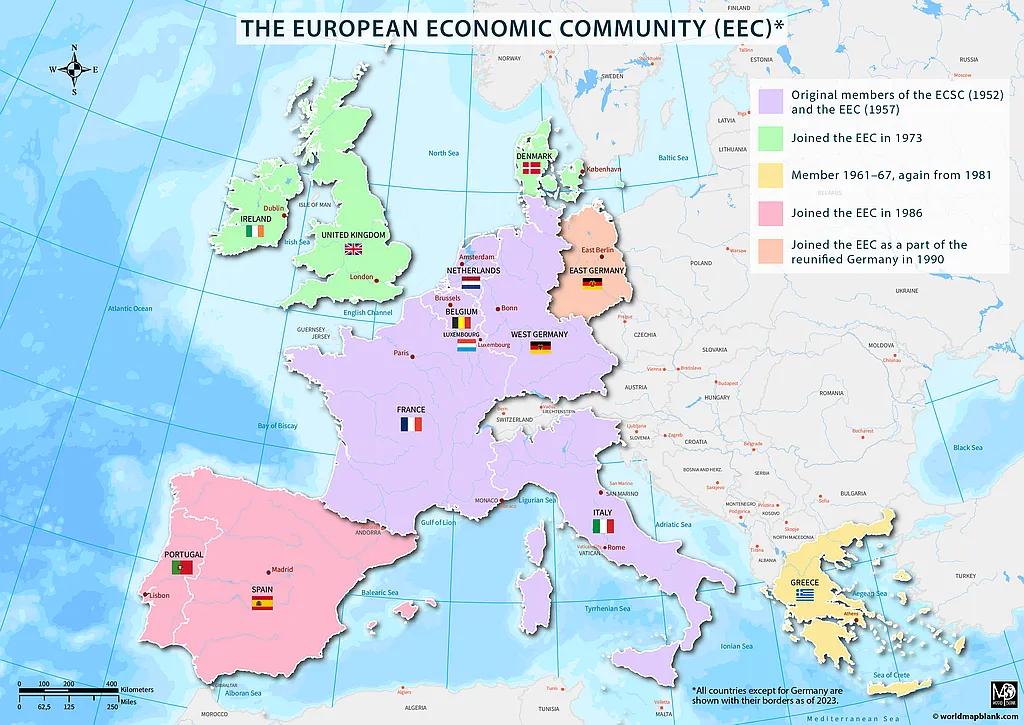 European Economic Community Map